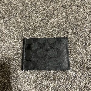 Brand New Slim Coach Men Wallet with Money Clip
